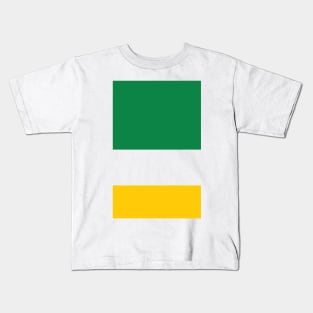 Celtic Tricolour Green White Gold Kids T-Shirt